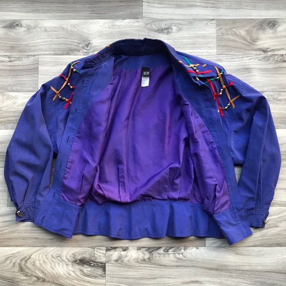 Vintage IIF 1980’s Embellished Oversized Jacket - Picture 5 of 9